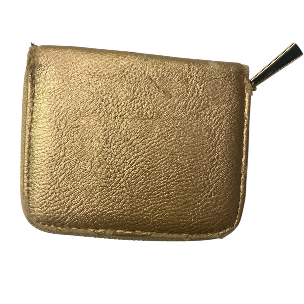 Tory Burch Gold Leather Wallet FUC - Picture 2 of 11